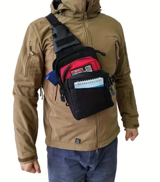 Edc Carry Bag For Pistol - Tas Selempang Taktis untuk Menyembunyikan Senjata: