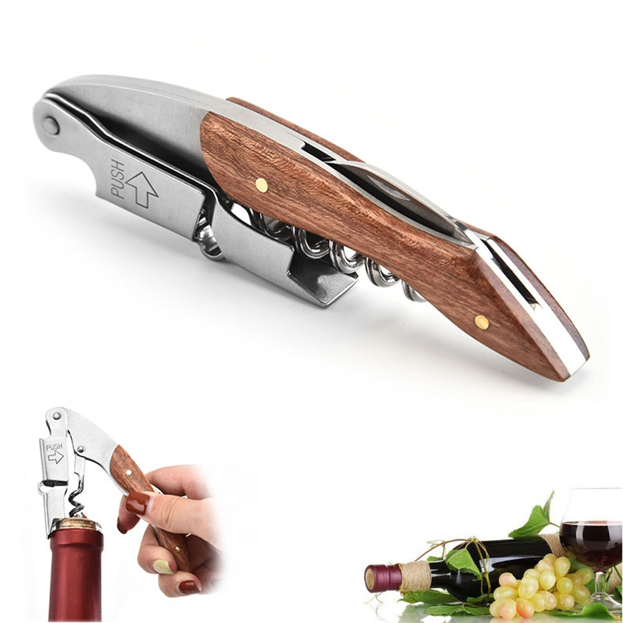 Bottle Opener Keyring - Pembuka anggur menggabungkan fungsionalitas kokoh pegangan
