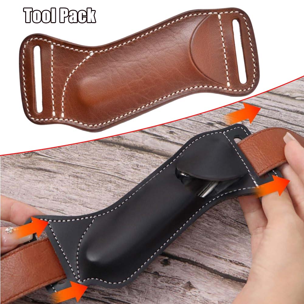 Leather Edc. Carry Pouch - Kantong Peralatan Taktis EDC Sarung Pisau