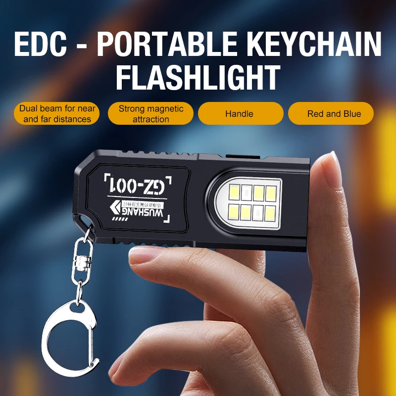 Keychain Flashlight - Gantungan Kunci Gantung Pinggang Portabel, Senter
