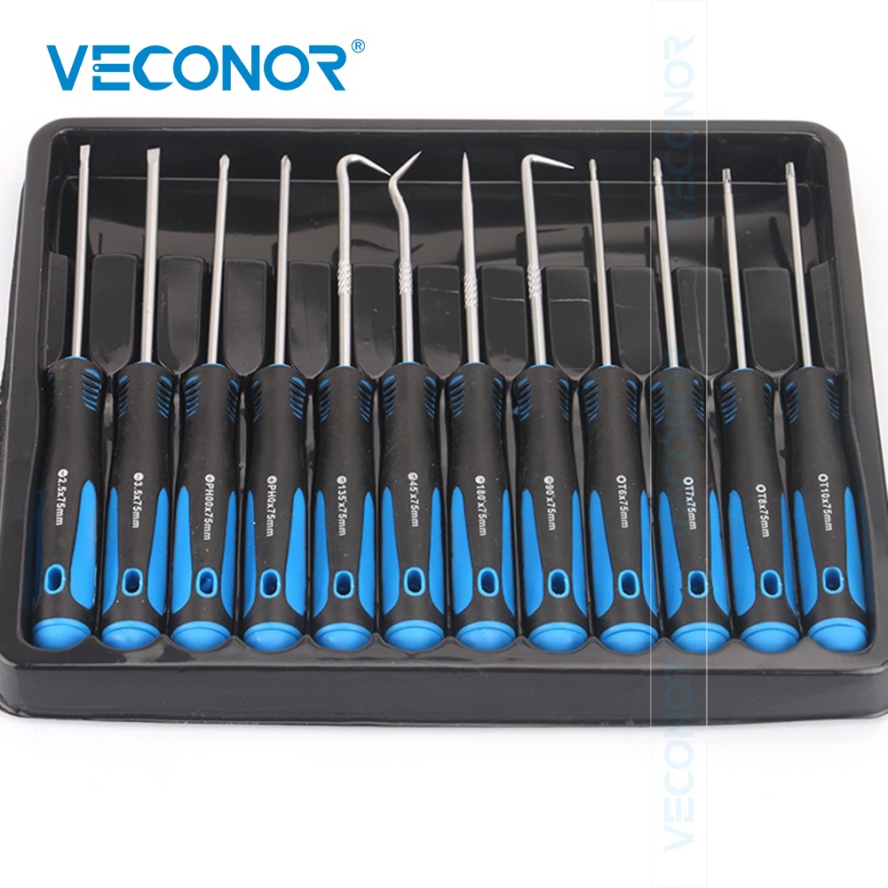 Micro Screwdriver Kit - 12 Buah Set Alat Pelepas O-ring
