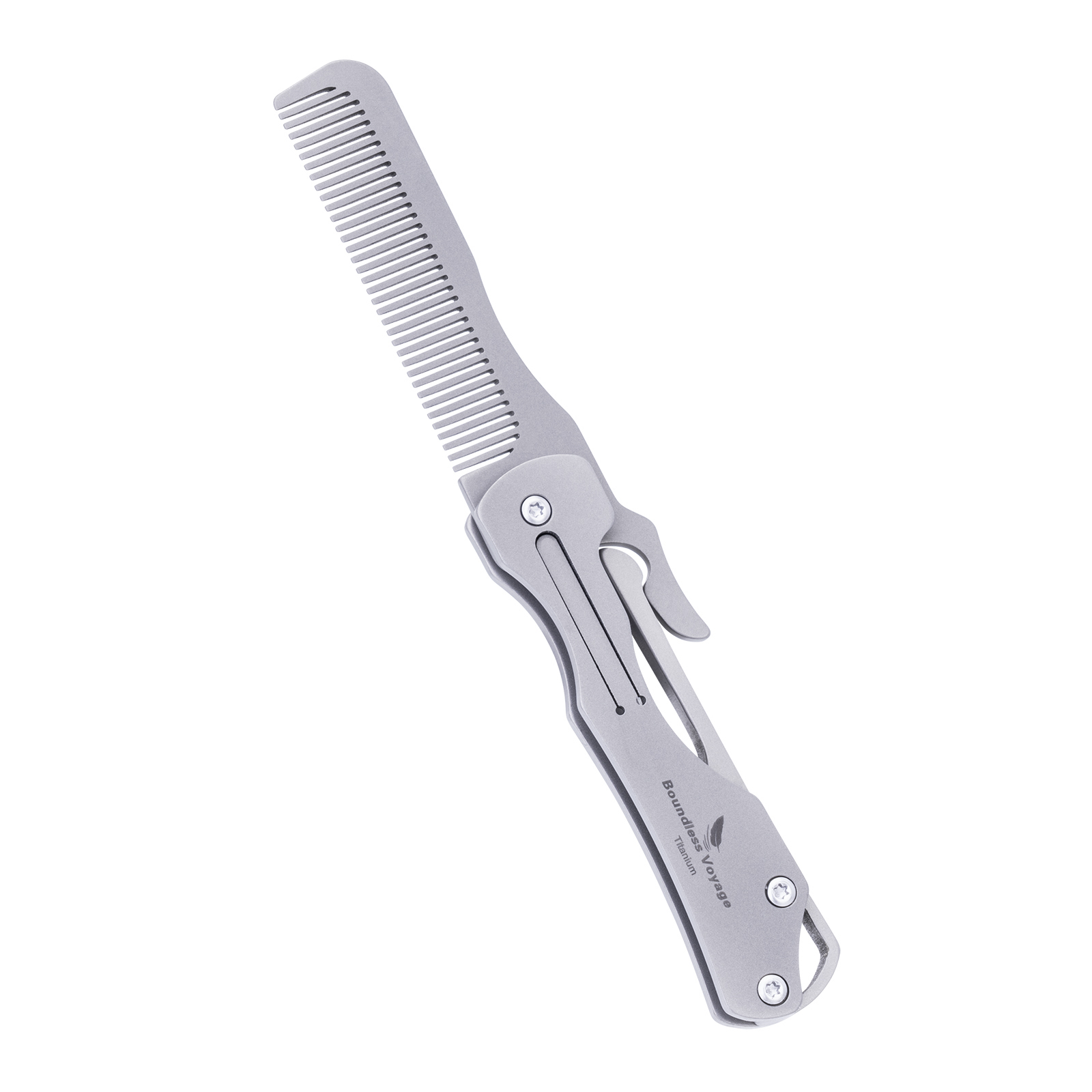 Comb Pocket Titanium - Sisir Titanium Lipat Voyage Tanpa Batas
