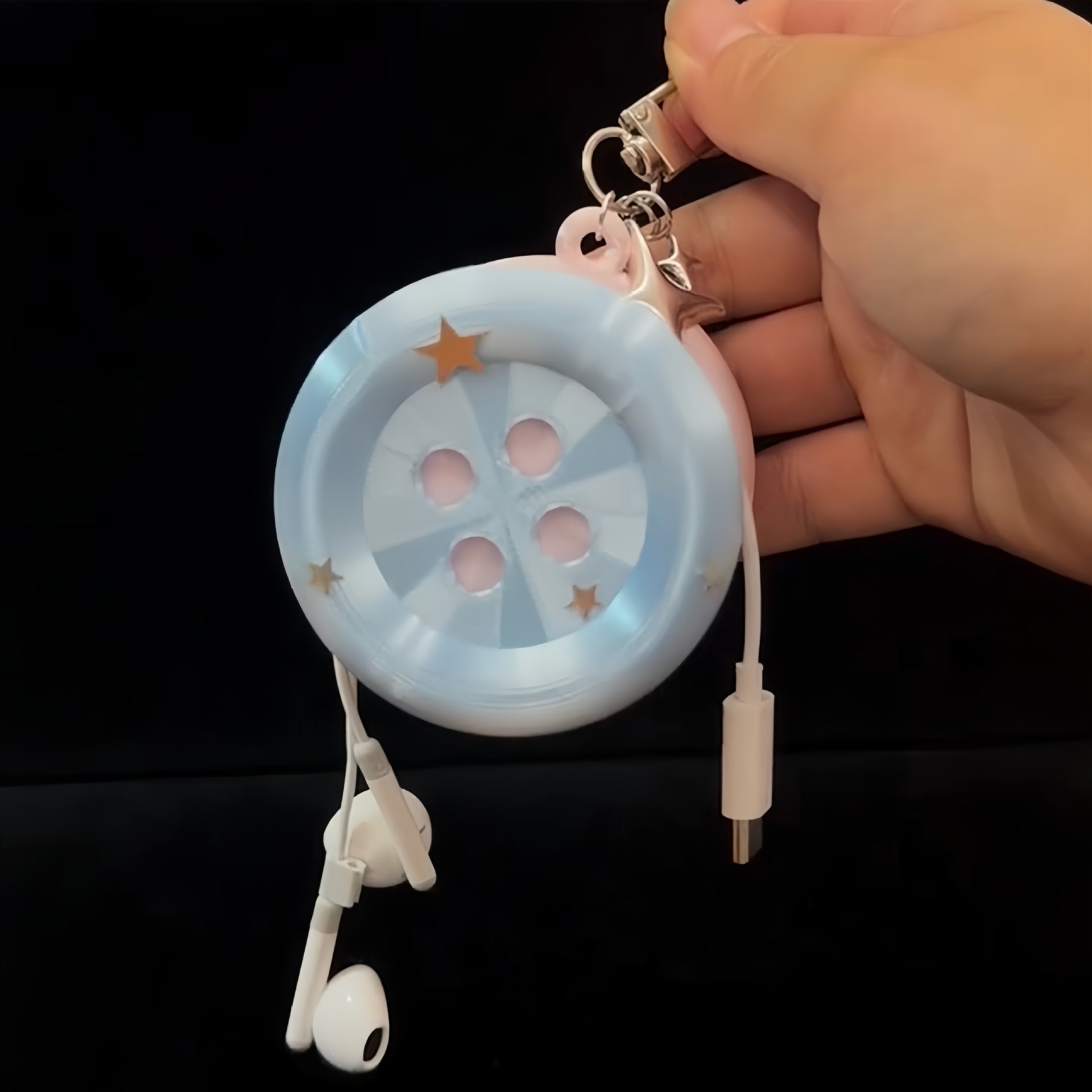 Gantungan Kunci Bintang Bulat  - Cable Winder Keychain ulasan dan harga