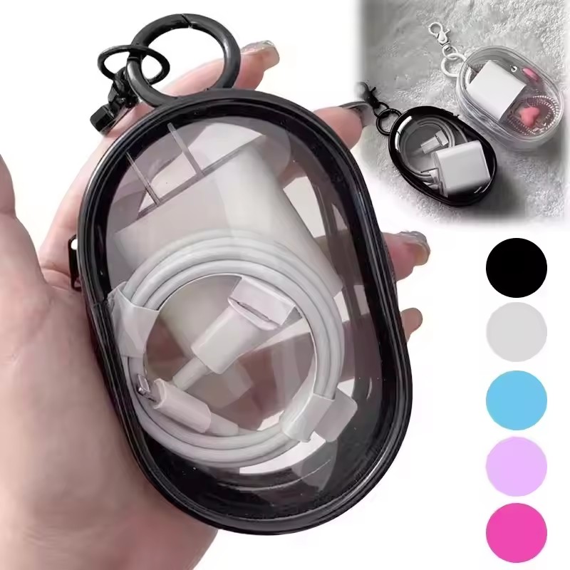 Tas Penyimpanan Mini Transpara - Cable Winder Keychain ulasan dan harga