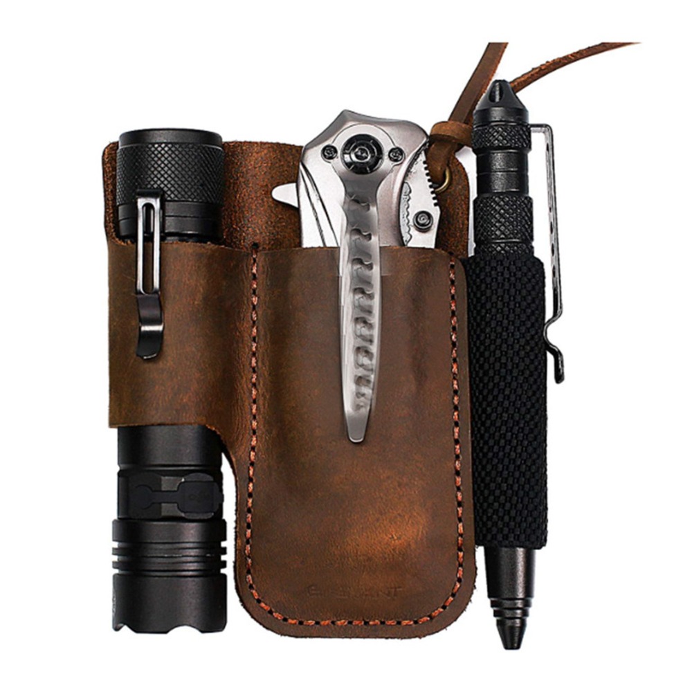 Sarung Multitool Kulit Sapi Ta - Leather Edc. Carry Pouch ulasan dan harga