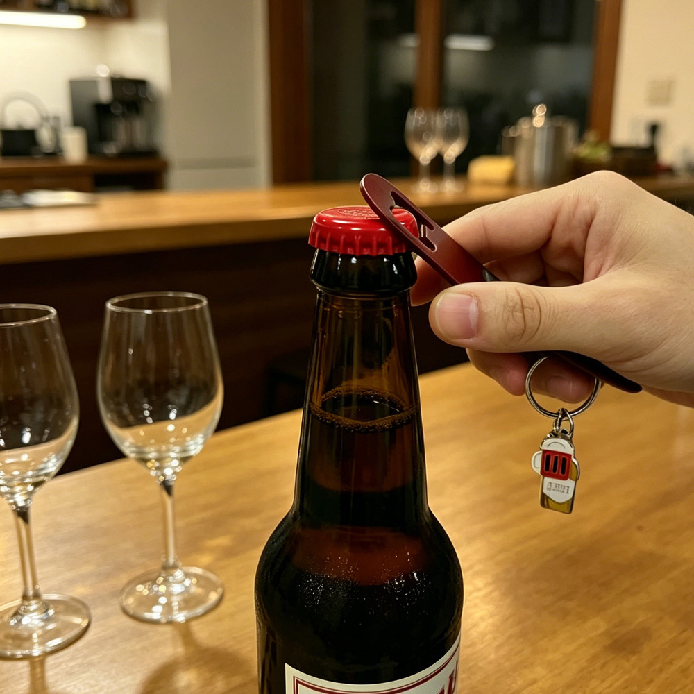 Pembuka Botol Baja Tahan Karat - Bottle Opener Keyring ulasan dan harga