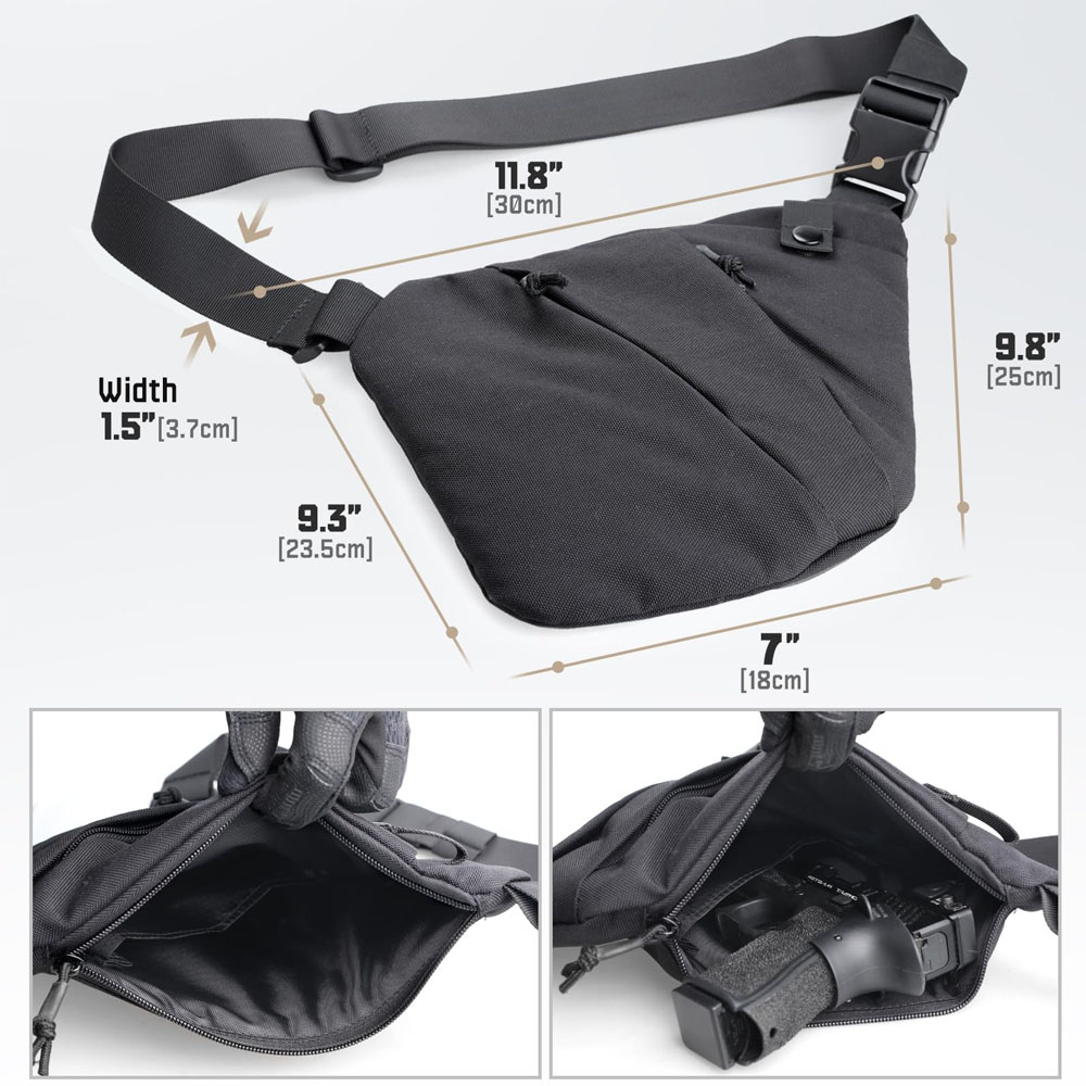 Tas gendong Pistol tersembunyi - Edc Carry Bag For Pistol ulasan dan harga