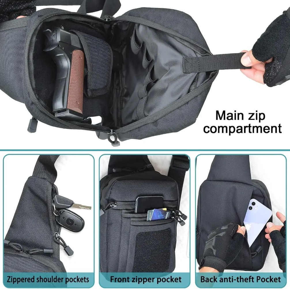 Tas Selempang Taktis Tersembun - Edc Concealed Carry Backpack ulasan dan harga