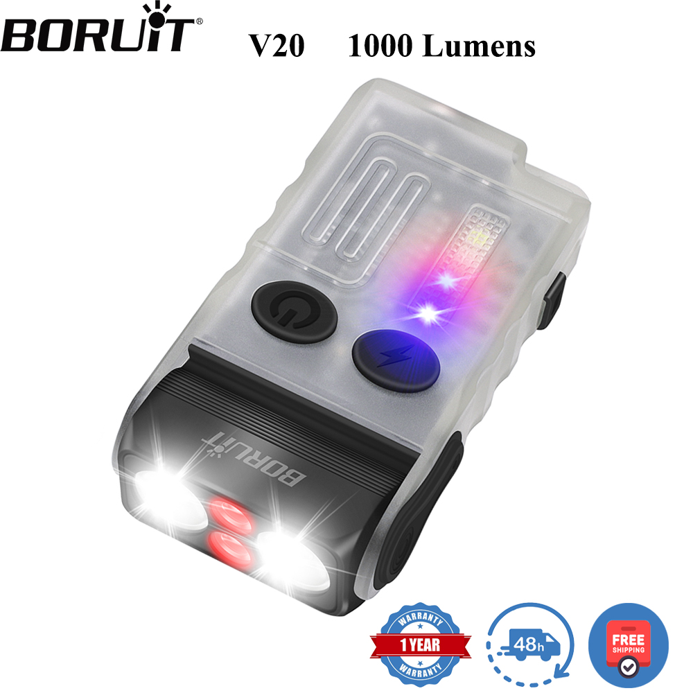 BORUiT V20 Fluorescence Buzzer - Keychain Flashlight ulasan dan harga