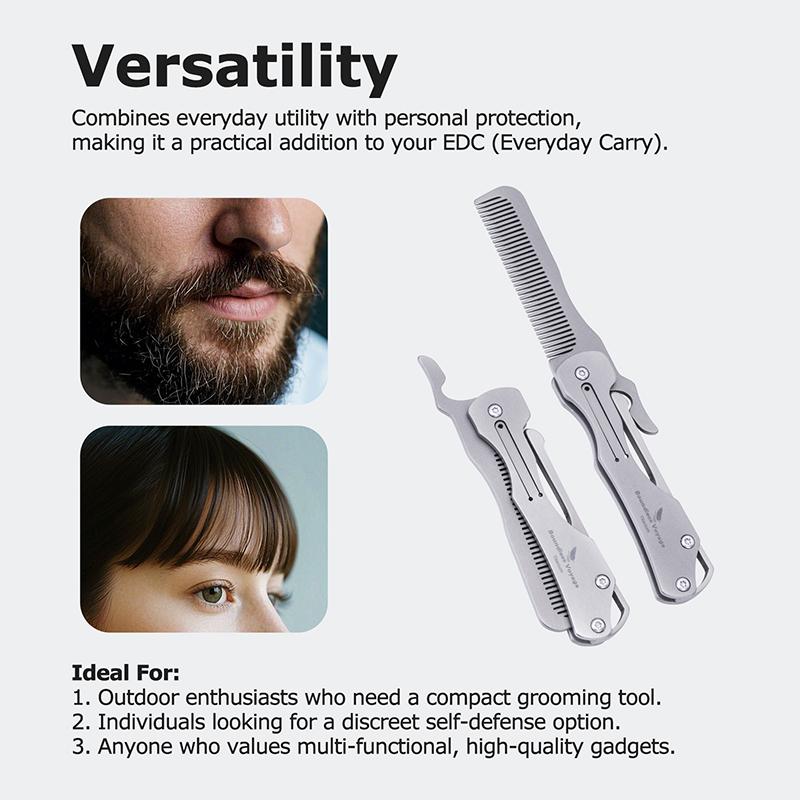 Sisir Rambut Titanium Lipat Vo - Comb Pocket Titanium ulasan dan harga