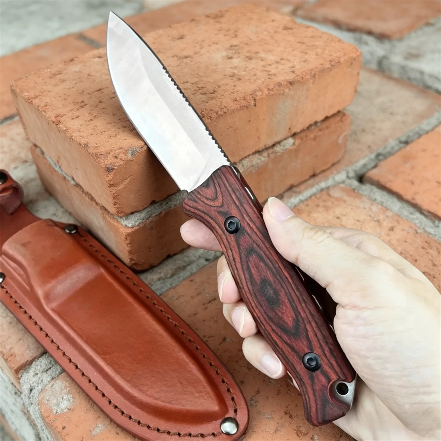 Pisau Lurus Fixed Blade Full T - Edc Carry For Men ulasan dan harga