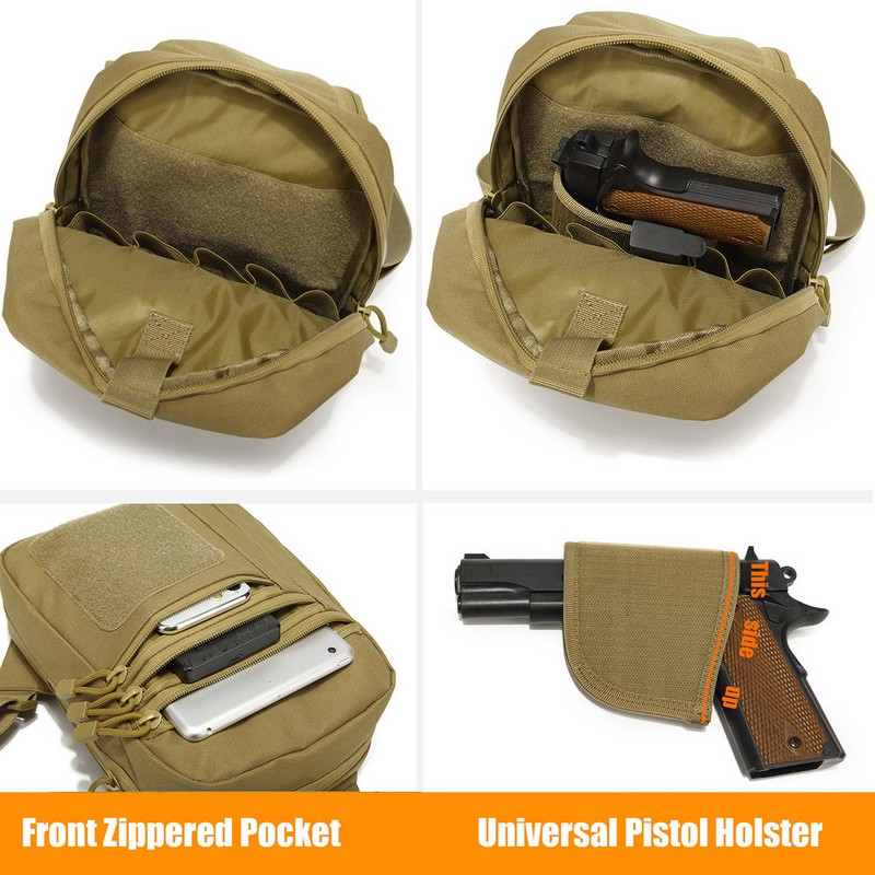 Tas dada taktis Pistol sarung  - Edc Concealed Carry Backpack ulasan dan harga