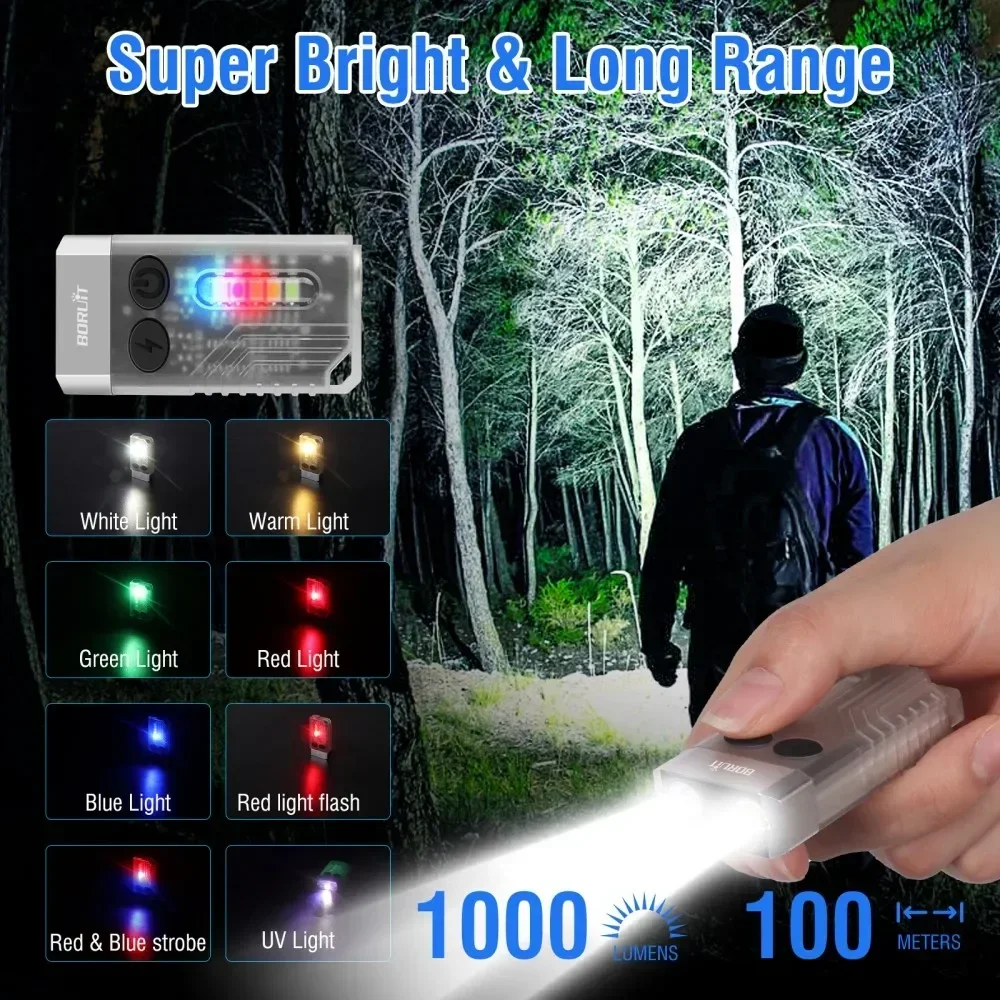 BORUiT V10 Gantungan Kunci Sen - Keychain Flashlight ulasan dan harga