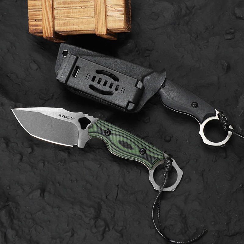 Pisau lurus baja DC53 dengan k - Edc Fixed Blade Deep Carry ulasan dan harga