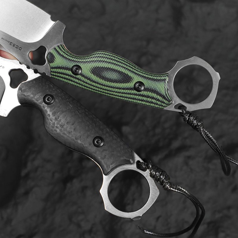 Pisau lurus baja DC53 dengan k - Edc Fixed Blade Deep Carry ulasan dan harga