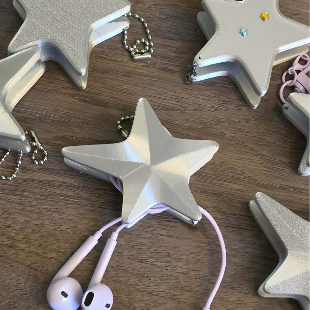 Penggulung Kabel Bintang 3D ya - Cable Winder Keychain ulasan dan harga