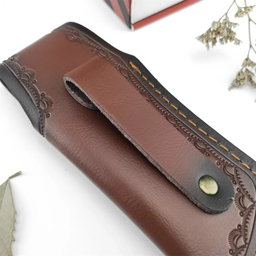 Sarung Pisau Kulit Asli Embos  - Leather Edc. Carry Pouch ulasan dan harga