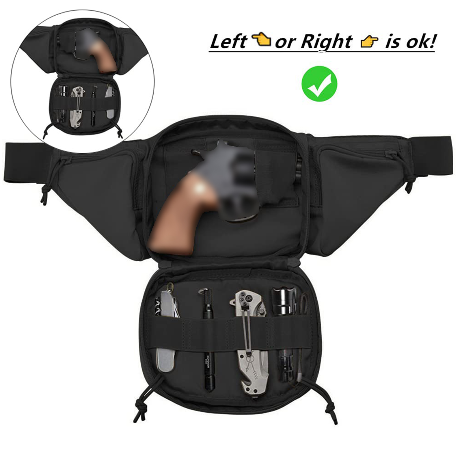 Tas Pinggang Taktis Sarung Pis - Edc Carry Bag For Pistol ulasan dan harga
