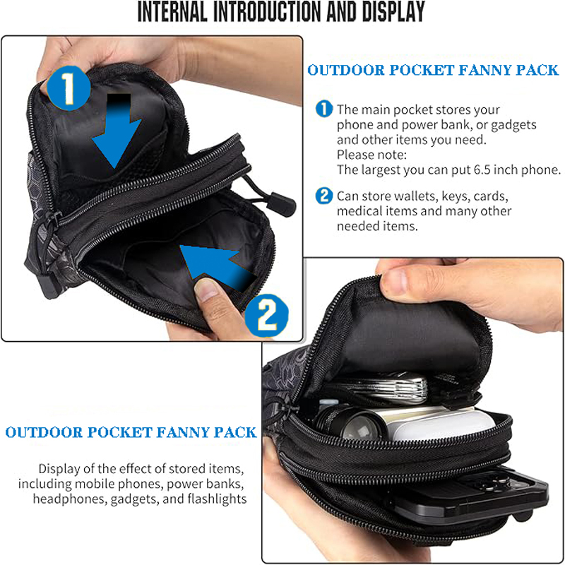Tas Pinggang Kantong Molle Tak - Edc Carry Pocket ulasan dan harga
